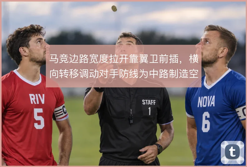 马竞边路宽度拉开靠翼卫前插,横向转移调动对手防线为中路制造空间